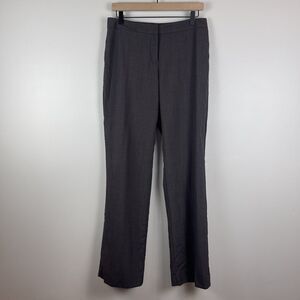 Pendleton Dress Pants Women Sz 6 Gray Pinstripe 100% Virgin Wool Office Career